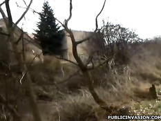 Европейская блондинка согласна отсосать на улице и сняться в порно