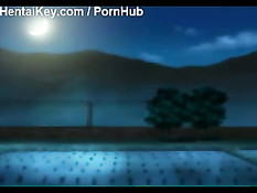 Парень в поезде подошёл к аниме девушке сзади и взял её за грудь