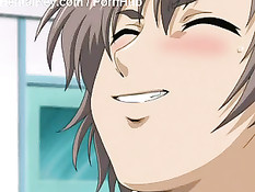 Застал аниме девочку в раздевалке и отодрал после страстного минета