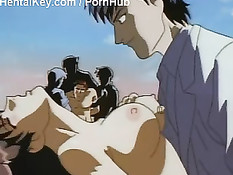 Хентай пара поднялась на крышу и занималась там страстным сексом