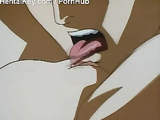 Хентай пара поднялась на крышу и занималась там страстным сексом