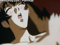 Хентай пара поднялась на крышу и занималась там страстным сексом