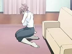 Аниме малышка в очках отсосала на свежем воздухе и встала раком