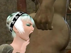 Два 3D монстра оттрахали белую женщину во все доступные дырки