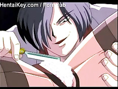 Связанной аниме малышке жестоко побрили лобок опасным лезвием