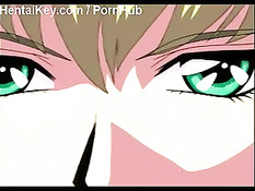 Девушка ласкает связанную хентай подружку и трахает её страпоном