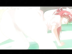 Аниме медсестра занималась сексом с парнем, а подруга наблюдала