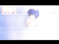 Аниме медсестра занималась сексом с парнем, а подруга наблюдала