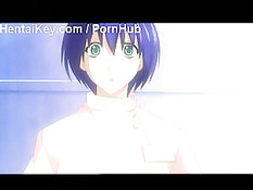 Аниме медсестра занималась сексом с парнем, а подруга наблюдала