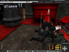 Аниме демон в форме девушки занимается сексом с грудастой киской