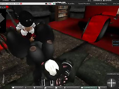 Аниме демон в форме девушки занимается сексом с грудастой киской