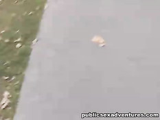 Турист снял на улице красивую блондинку и оттрахал в глухом лесу