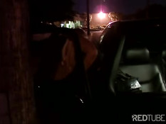 Блондинка Brooke Hunter приехала на окраину и ебалась с бомжами