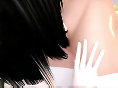 Три мокрые аниме лесбиянки занимаются любовью в 3D порно клипе