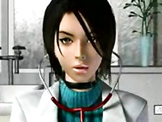 3D медсёстры лечат мужчин пациентов минетом и большими сиськами