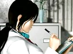 3D медсёстры лечат мужчин пациентов минетом и большими сиськами