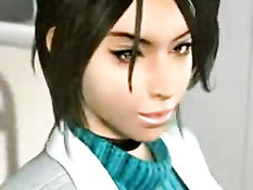 3D медсёстры лечат мужчин пациентов минетом и большими сиськами