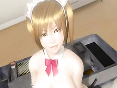 Привлекательные 3D девушки ебут друг дружку большими игрушками