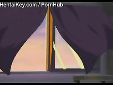 Ребята из лаборатории набросились на связанную хентай девчонку