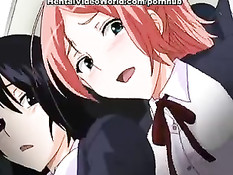 Хентай девушку отодрали в переполненном общественном транспорте