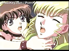 Жестокая хентай лесбиянка отхлестала и оттрахала связанную девку