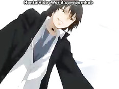 Молодую аниме девушку связывают и жёстко ебут в бритую письку