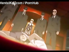 Закованная в цепи хентай девка должна заняться анальным сексом