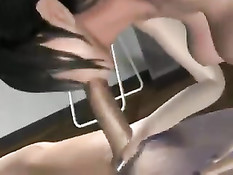 Групповой секс и жёсткий минет 3D девчонок с огромными сиськами