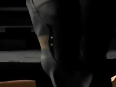 Женщина кошка делает минет, а потом наслаждается куннилингусом