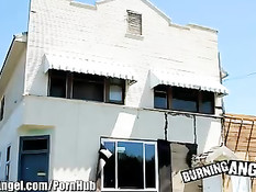 Парень в ковбойской шляпе оттрахал азиатскую девушку Krissy Dee