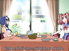 Парень оттрахал хентай девчонку вибратором и вставил в неё член