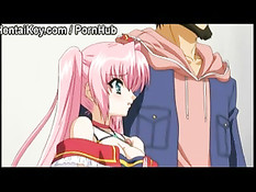 Хентай девчонка достала из ширинки член парня и подрочила рукой