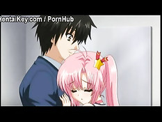 Хентай девчонка достала из ширинки член парня и подрочила рукой