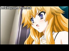 Хентай девчонка достала из ширинки член парня и подрочила рукой