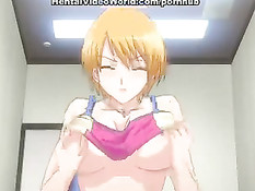 Парень вылизал ноги грудастой хентай девушке и оттрахал её раком