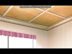 Парень раздвинул хентай девушке половые губы и засунул свой язык