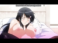 Парень раздвинул хентай девушке половые губы и засунул свой язык