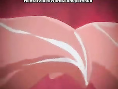 Сисястая хентай студентка ебётся с парнем в раздевалке в позе 69