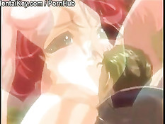 Девка с розовыми волосами вышла из озера и подверглась насилию