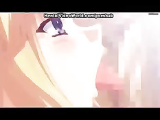 Пацан трахает хентай девушек с большими сиськами и кончает в них