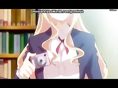 Пацан трахает хентай девушек с большими сиськами и кончает в них