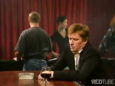 Two lesbians on the bar table