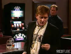 Two lesbians on the bar table