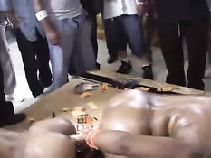 Wobbling asses and a dildo