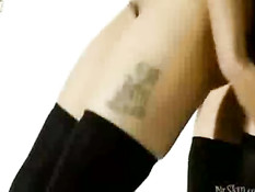 Black and white girl dancing