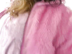 Lesbians having fun in the snow