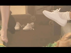 Pretty lesbian cheerleaders getting hot