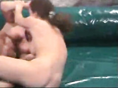 Naked girls wrestling