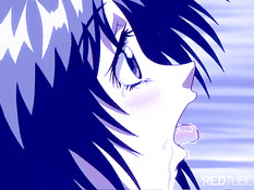 Eager anime girls pleasing men