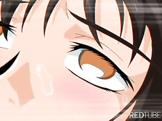 Eager anime girls pleasing men